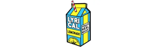 A vibrant and stylized carton design featuring the "Lyrical Lemonade" logo, symbolizing authentic music promotion and innovative artist marketing.