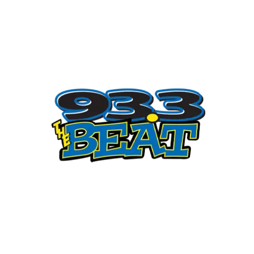 Logo of 93.3 The Beat, a major hip hop and R&B radio station known for promoting emerging and established artists.